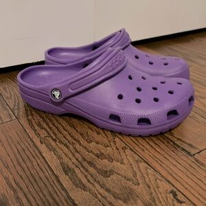 Purple Crocs. Size: 10 in womens